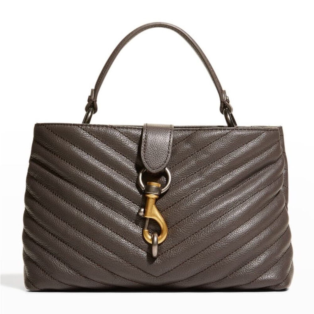 LIKE NEW Rebecca Minkoff Edie Top Handle Satchel in Graphite